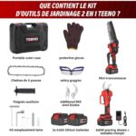 Teeno – Mini tronçonneuse à batterie 6 pouces – Image 5