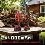 Teeno – Mini tronçonneuse à batterie 6 pouces – Image 4