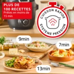 Cookeo MOULINEX Multicuiseur Airfryer Cookeo Infinity avec pale Noir – Image 8