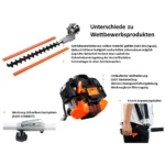 Débroussailleuse thermique 5 en 1 Multitool avec élagueuse sur perche inclinable – Image 10
