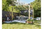 Pergola autoportée Lyna en bois traité 2.40 x 4 m – Image 3