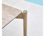 Salon de jardin en aluminium coloris bois - 5 places places - palawan - ozalide – Image 2