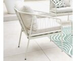 Salon de jardin en acier coloris blanc - 4 places places - antibes - ozalide – Image 2