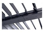 Pergola bioclimatique autoportée PIANA 4x3m aluminium gris - Lames orientables – Image 5