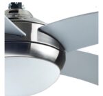 Ventilateur de plafond avec éclairage GoodHome Hanki coloris argent pour pièce de 25 m² Ø.132 cm – Image 3