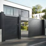 Portail Jardimat coulissant motorisé aluminium Alpes gris antique - 350 x h.160 cm – Image 4