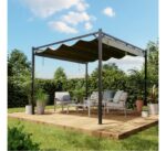 Pergola autoportante aluminium Alizé coloris gris Klikstrom 3 x 3 m – Image 9