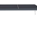Pergola adossée en aluminium "Windsor" Gris anthracite 3 x 4 m