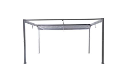 Tonnelle autoportante Moses 3x4m avec Stores enroulables latéraux