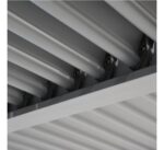 Pergola bioclimatique autoportée aluminium et acier gris Fred 4 x 3 m – Image 5