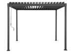 Pergola bioclimatique autoportante Tehuano acier gris Klikstrom 3 x 3 m – Image 7