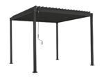 Pergola bioclimatique autoportante Tehuano acier gris Klikstrom 3 x 3 m – Image 14