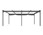 Pergola édition spéciale toit rétractable 3x6 M et 6 stores gris anthracite – Image 5