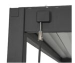 Pergola bioclimatique autoportante aluminium et acier gris Samiel 4x3 m – Image 7