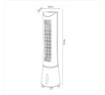 Rafraîchisseur d'air oscillant avec timer 9h - Blanc – Image 6